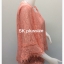 เสื้อลูกไม้ สีส้ม คอแต่งผ้าแก้ว รอบอก 44 นิ้ว