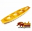 ถาดเรือ 4หลุม ( สีไม้ธรรมชาติ )