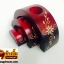 ชุดเชิงเทียนโค้ง ( สีแดง ลายดอก )