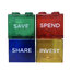 กระปุกออมสิน,กระปุกออมสินสกรีนโลโก้,ขนาด8.9x8.9x9.2cm,ราคาถูก,500ml