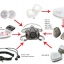 หน้ากากไส้กรองคู่ ยางสังเคราะห์ 3M รุ่น 6000