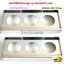 กล่องไฟท้ายสแตนเลส แบบ3รู รุ่นกล่องหนา สำหรับใส่ไฟท้ายรถบรรทุก ดวงไฟขนาด4นิ้ว