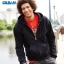 เสื้อฮู้ด Hoodie กันหนาว Gildan แบบซิป สีดำ