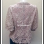 เสื้อลูกไม้ใยบวบ สีกลีบบัว แขนตุ๊กตา รอบอก 38 นิ้ว