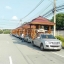 ( รหัส A7-2.0x2.5 m.) ศาลา ทรงไทย ไม้สัก สีเงา พิงอโยธยา หลังคาสีน้ำตาล / ขนาด 2.00x2.50x3.00 เมตร
