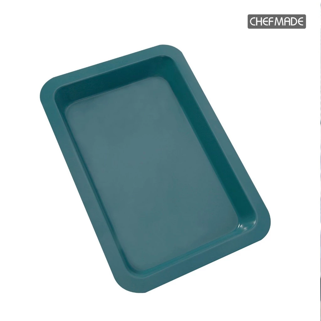 Chefmade WK10025-13'' Non Stick Oblong Pan 369 x 269 x 45 mm.(Green) (12-8680)
