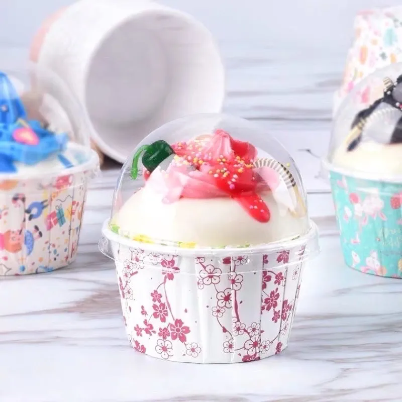 ฝาโดมปิดถ้วยคัพเค้กเคลือบมัน ปาก 6 ซม. บรรจุ 100 ใบ (ปิดถ้วยคัพเค้กเคลือบมันปาก 5ซม.) (09-1882)