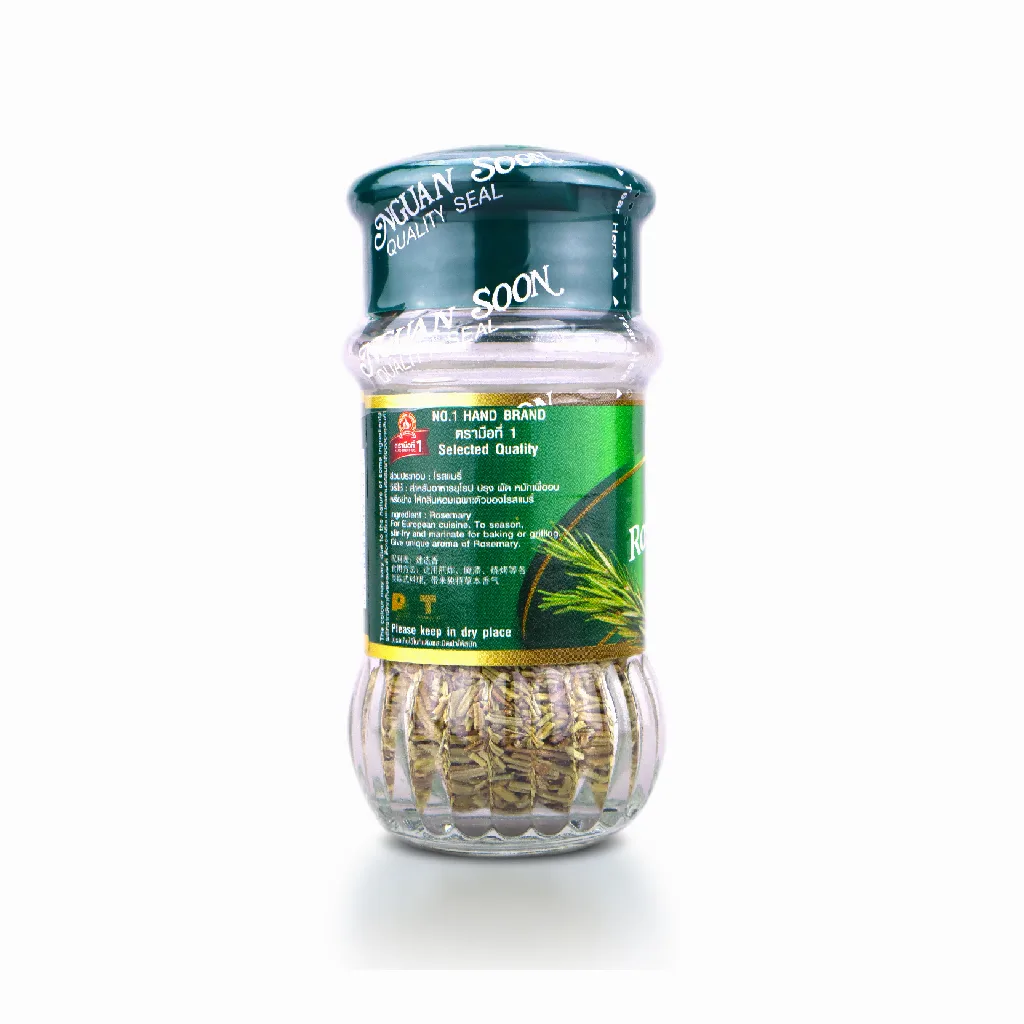 โรสแมรี่ขวดแก้ว ตรามือ NO. 1 Hand Brand Dried Rosemary 23 g. (08-0146)
