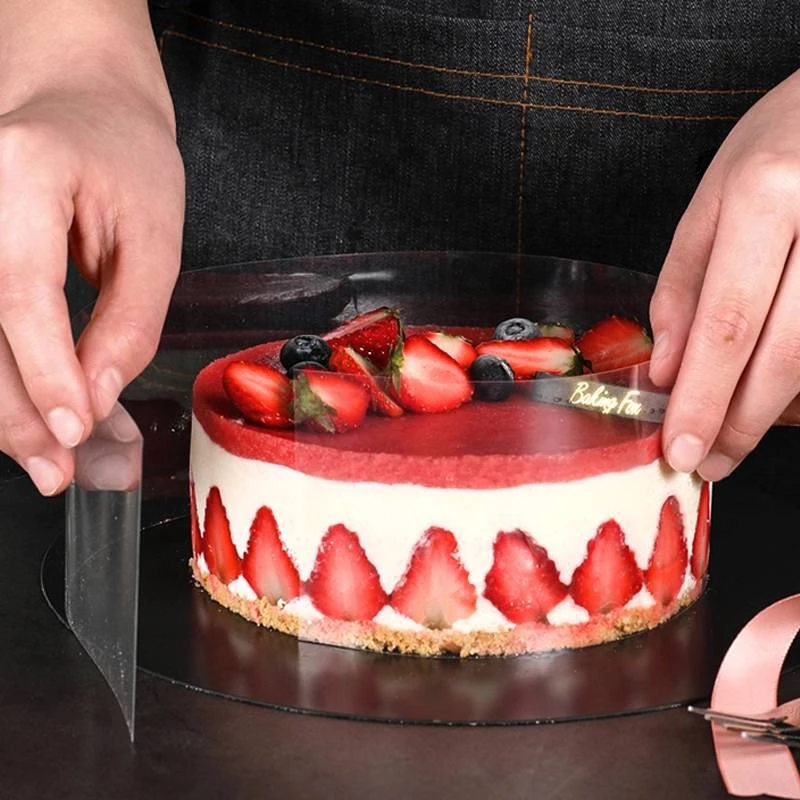 พลาสติกพันเค้กใส 8 ซม. รุ่นหนา 500 กรัม (12-8656)