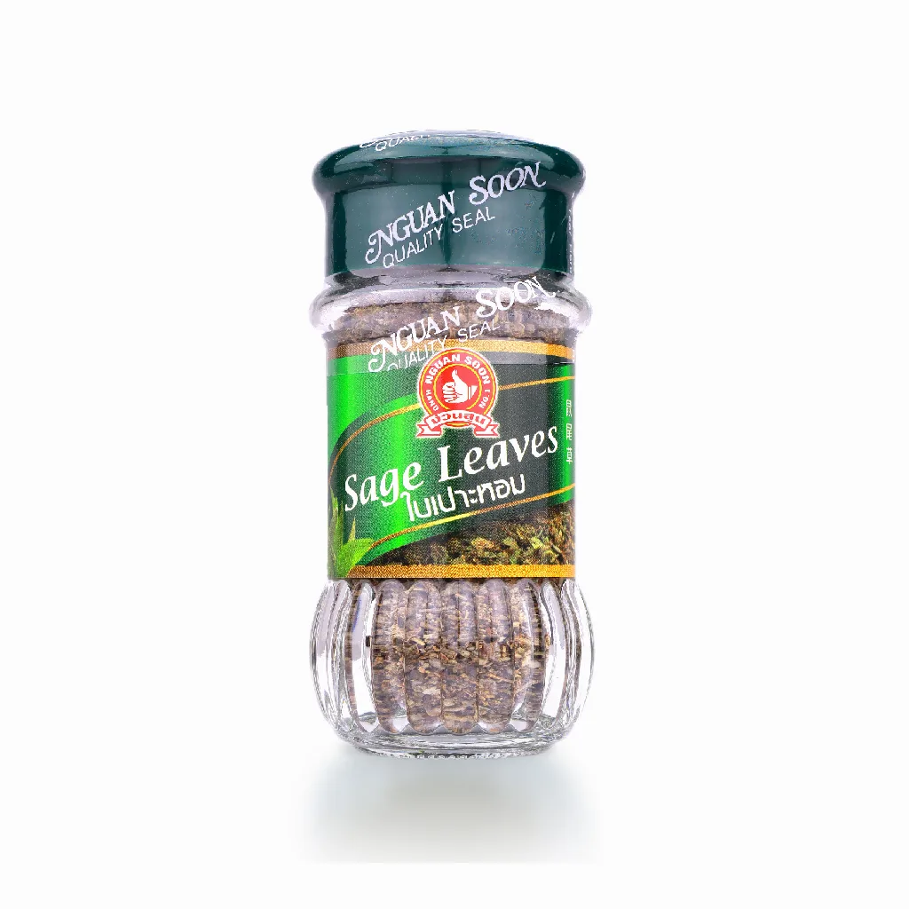 ใบเสจ (ใบเปาะหอม) Sage Leaves ตรามือ ขนาด 15 กรัม (08-0086)