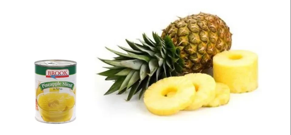 (ยกลัง) สับปะรดแว่นในน้ำเชื่อม Brook 565 กรัม Pineapple Slices in Heavy Syrup 565 g. x 24 กระป๋อง (07-0211-11)