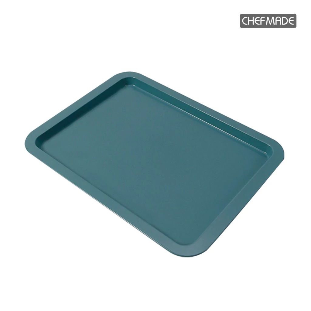 Chefmade WK10027- 13'' Non Stick Small Cookie Sheet 382 x 269 x 17 mm.(Green) (12-8682)