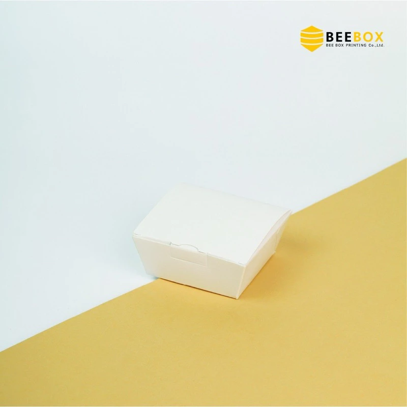 กล่องบราวนี่อบได้ ฝาทึบสีขาว BK-WT แพค 20 ใบ (09-9075)