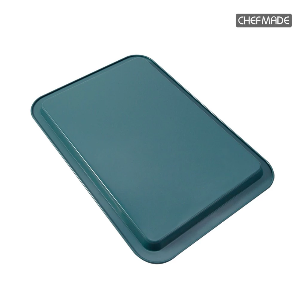 Chefmade WK10027- 13'' Non Stick Small Cookie Sheet 382 x 269 x 17 mm.(Green) (12-8682)