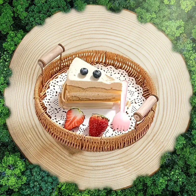 ตะกร้าทอมือ กลม 10.5 นิ้ว Round Basket 10.5'' (12-8606)