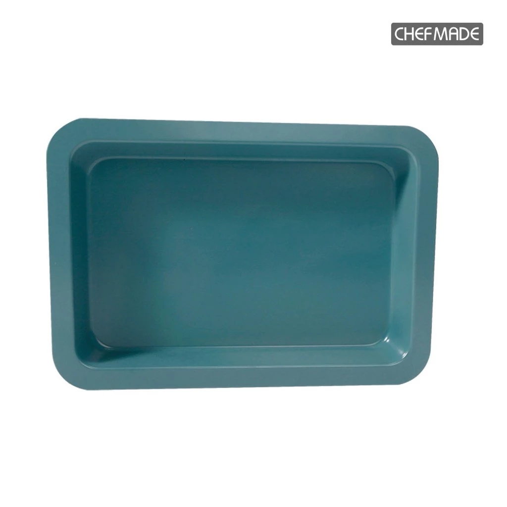 Chefmade WK10025-13'' Non Stick Oblong Pan 369 x 269 x 45 mm.(Green) (12-8680)